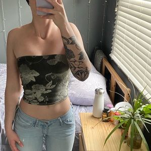 Urban Outfitters Velvet Tube Top